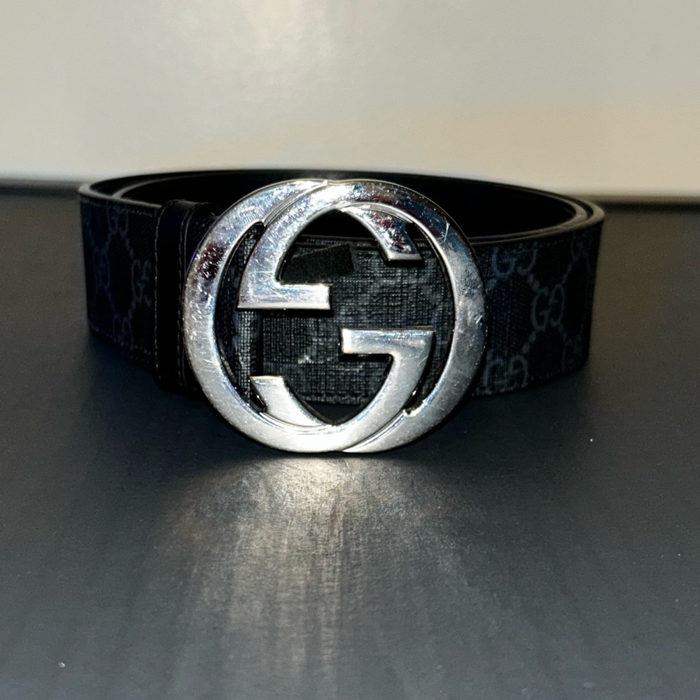 Gucci GG Supreme Belt With G Buckle - Picture 2 of 3